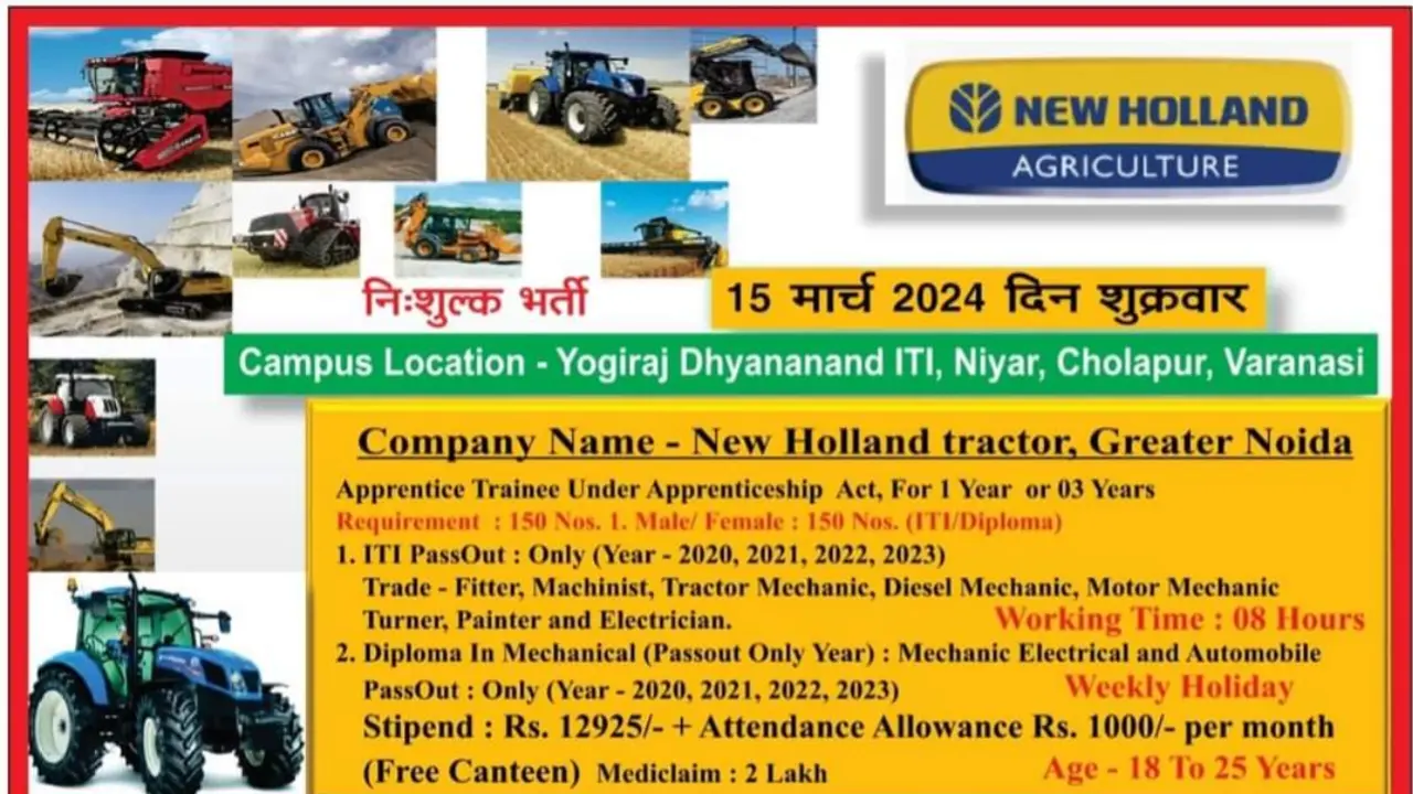 New Holland Greater Noida Recruitment 2024