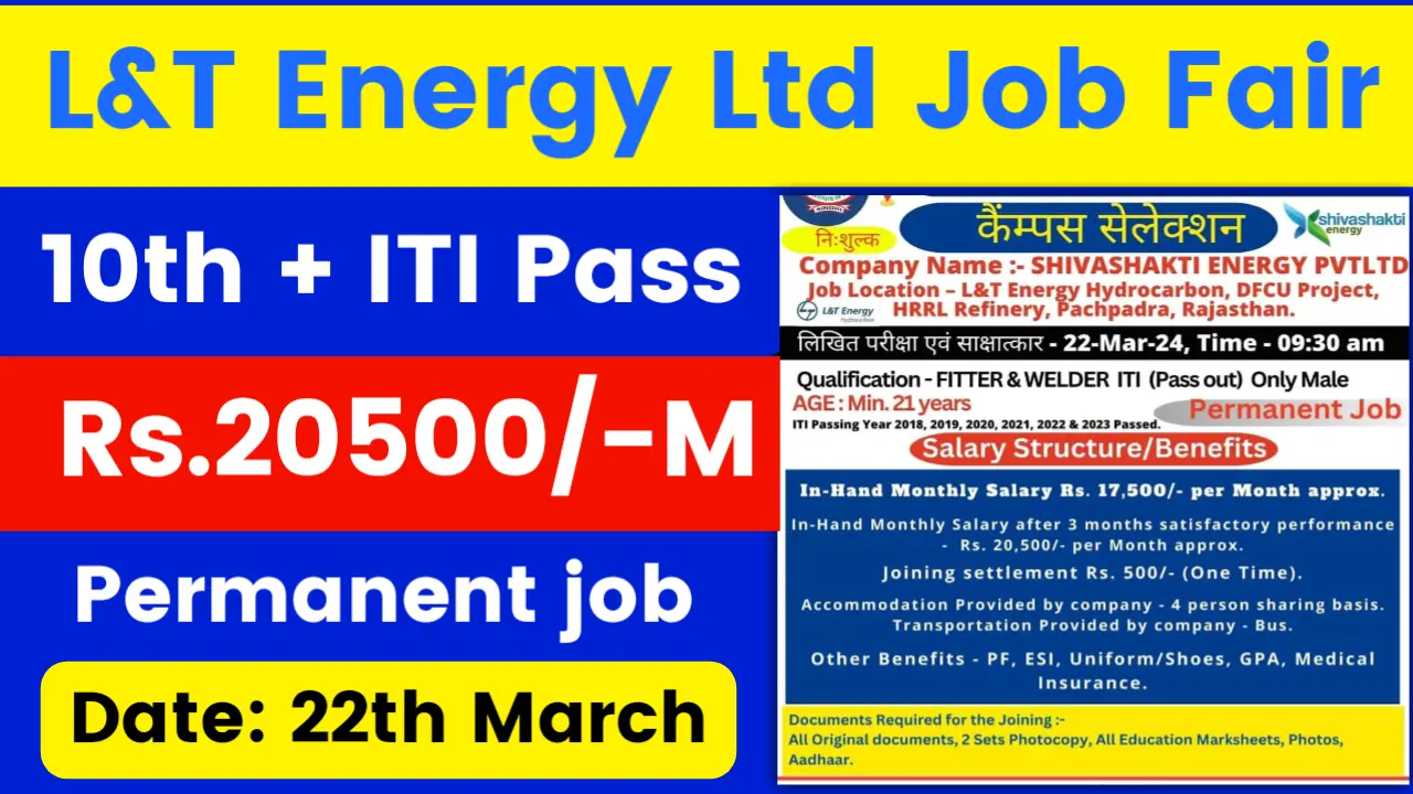 Shiva shakti Energy Pvt Ltd Company job vacancy 2024