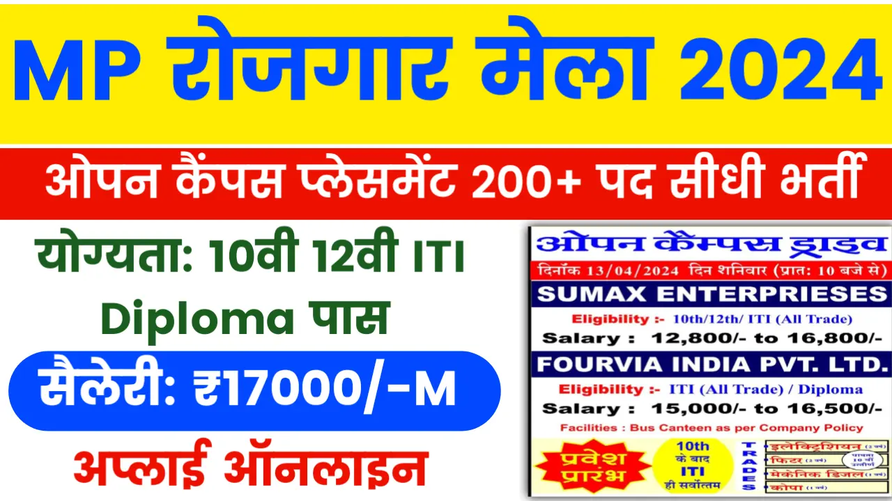 Itarsi Mp Rojgar Mela 2024