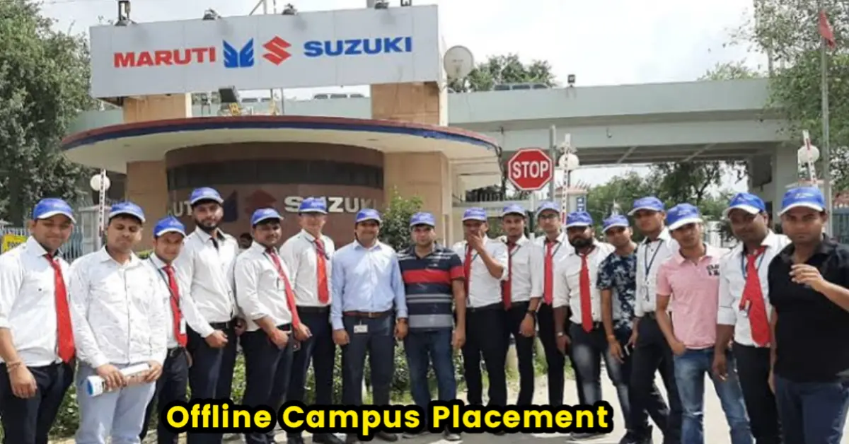 Maruti Suzuki ITI campus placement 2024
