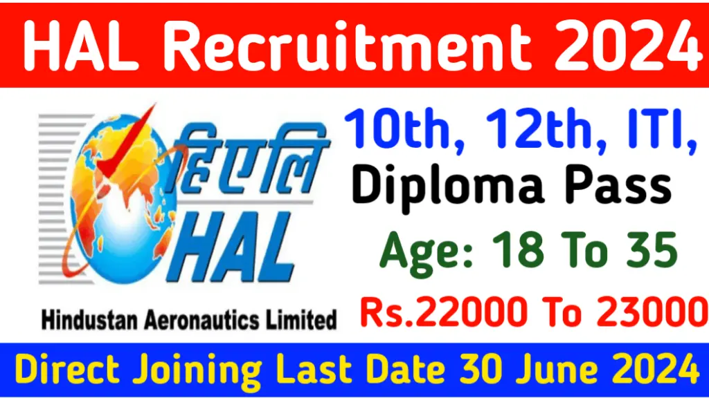 HAL Recruitment 2024 Apply Online