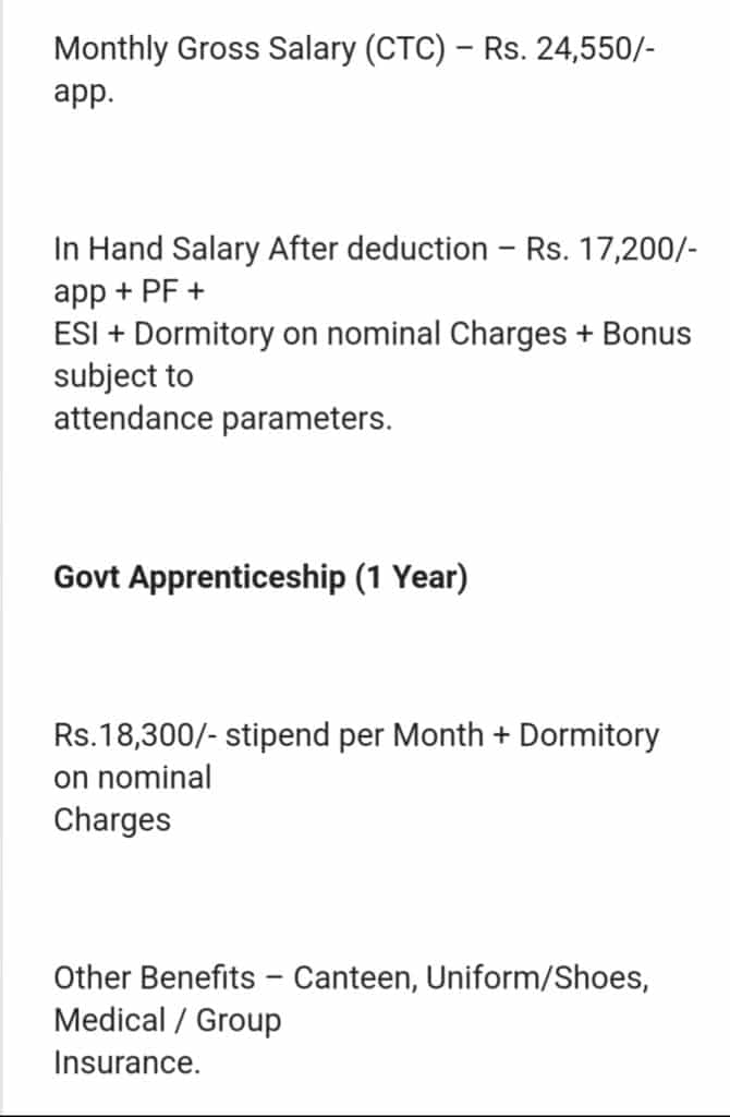 Suzuki motor ltd Gujrat ITI campus placement 2024