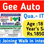 Vee Gee Auto Ltd Recruitment 2024