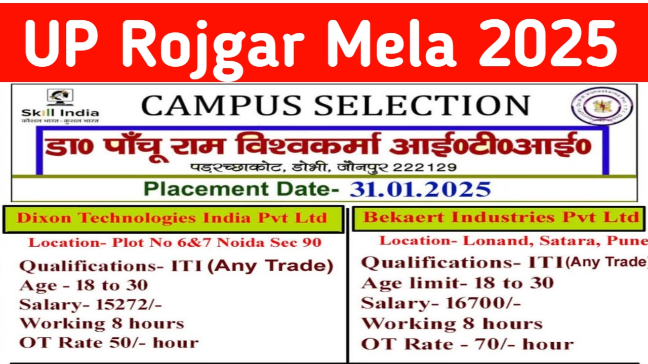 UP Rojgar Mela 2025 Ragistration