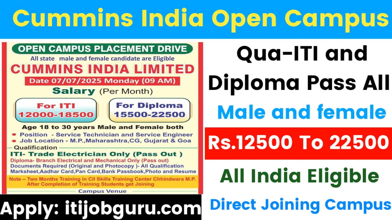 Cummins India Ltd Campus Placement 2025