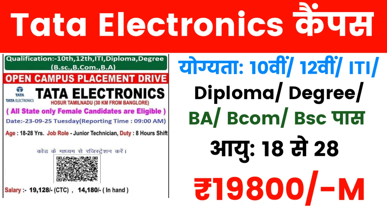Tata Electronic Ltd Campus Placement 2025