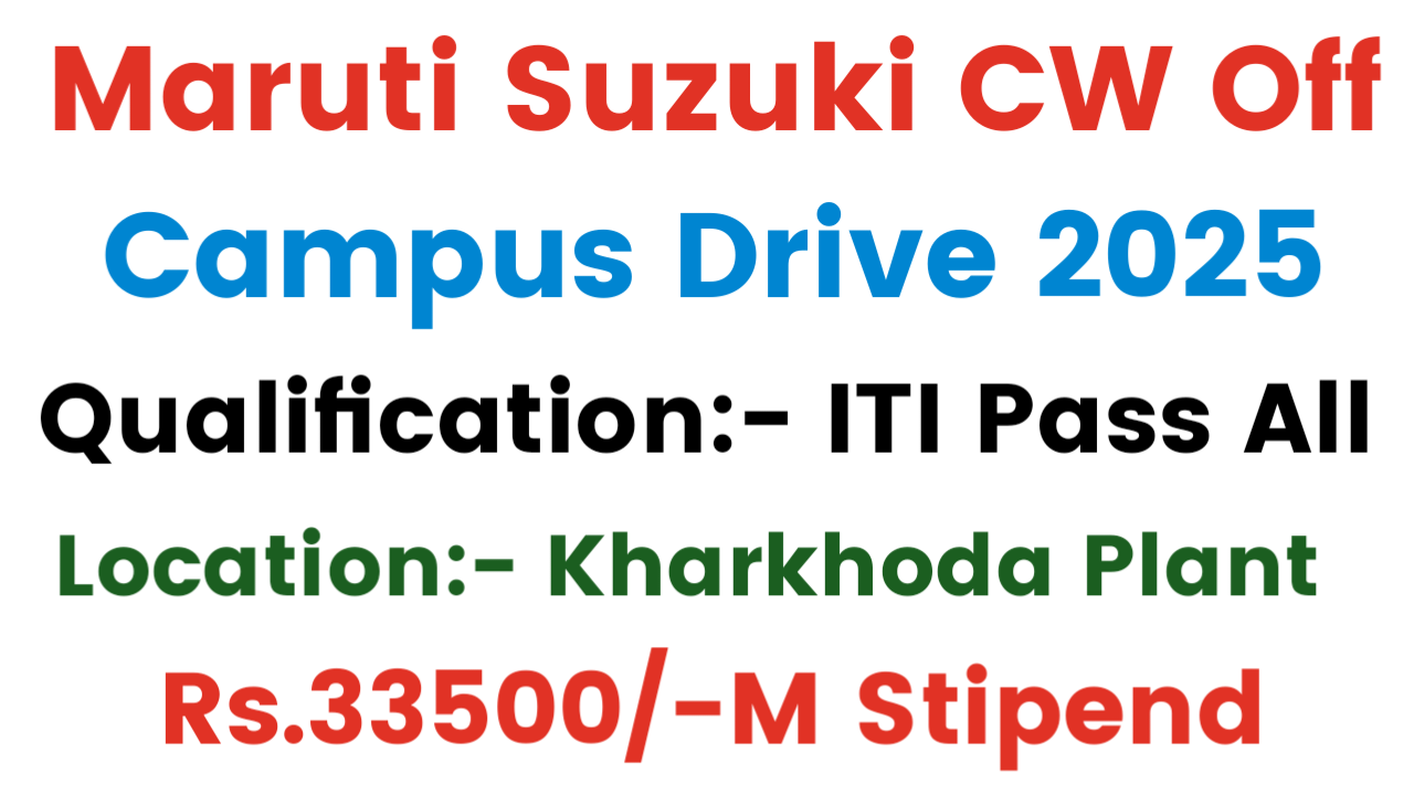 Maruti Suzuki New Plant Vacancy 2025