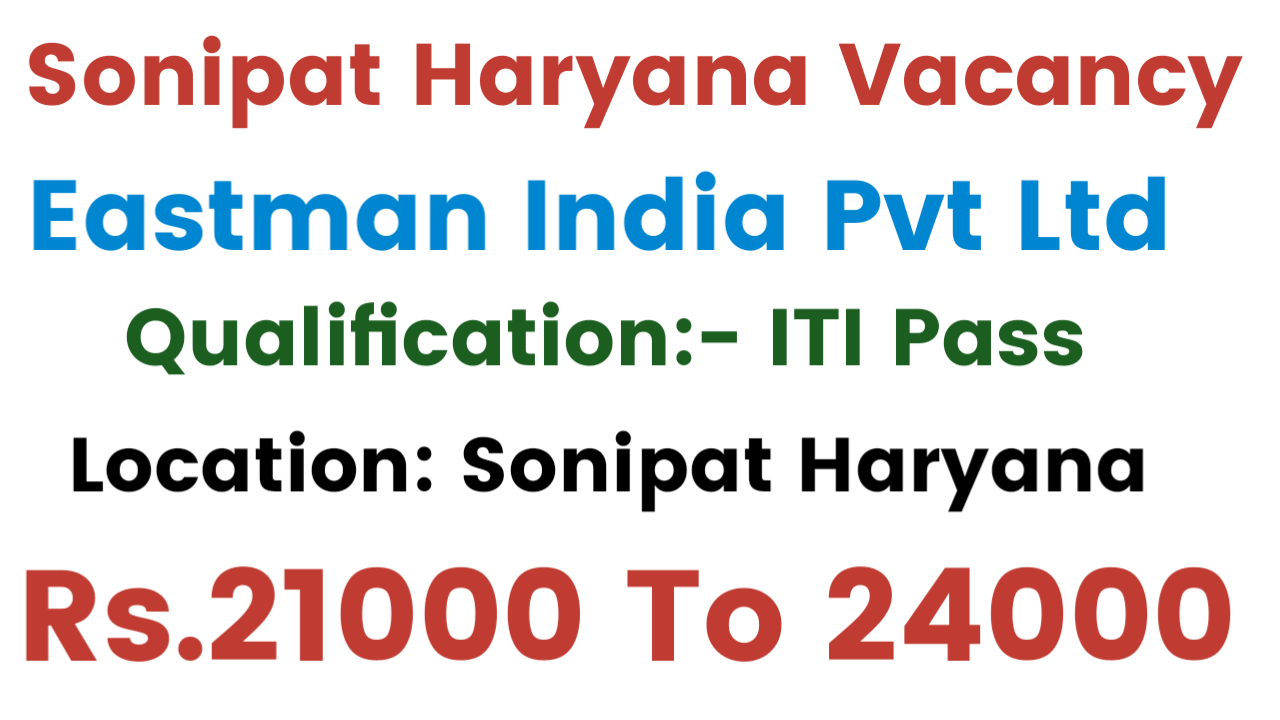 Sonipat Haryana ITI Vacancy 2025