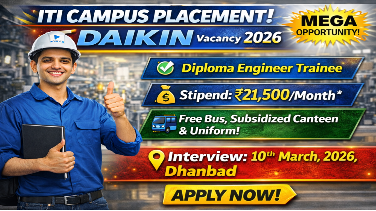 Daikin Air Conditioner Company Vacancy 2026