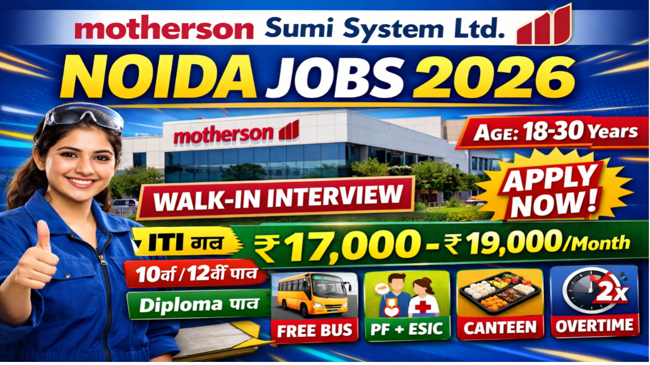 Motherson Sumi System Ltd Noida Vacancy 2026