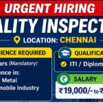Quality Inspector Latest Jobs in Chennai 2026
