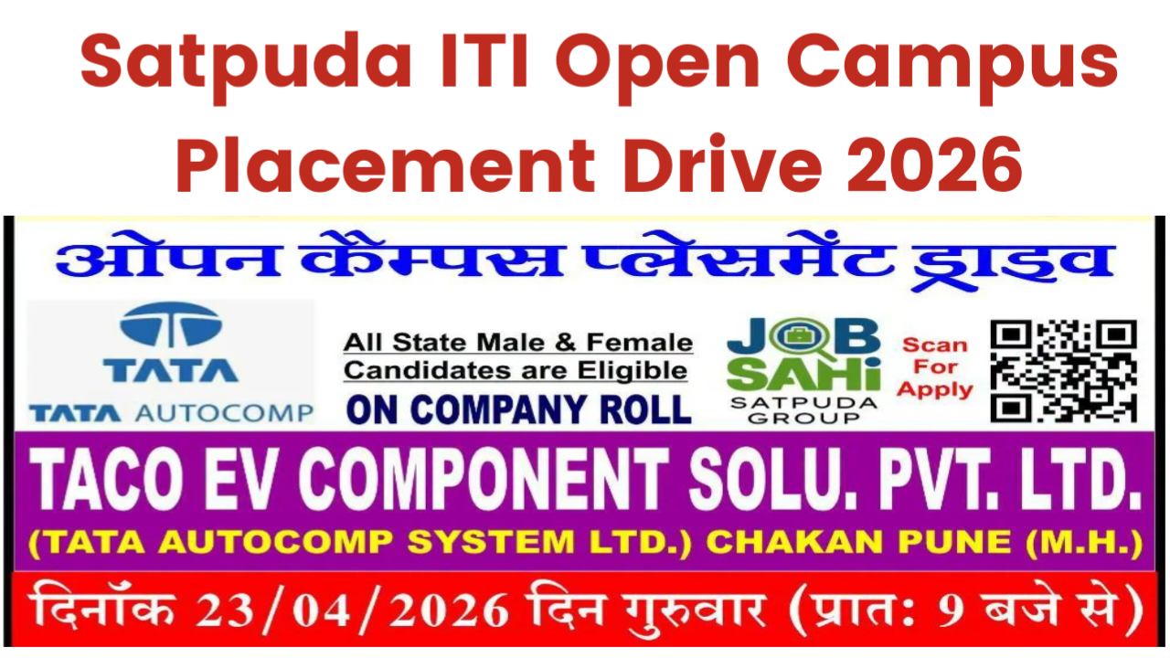 Satpuda ITI Open Campus Placement Drive 2026