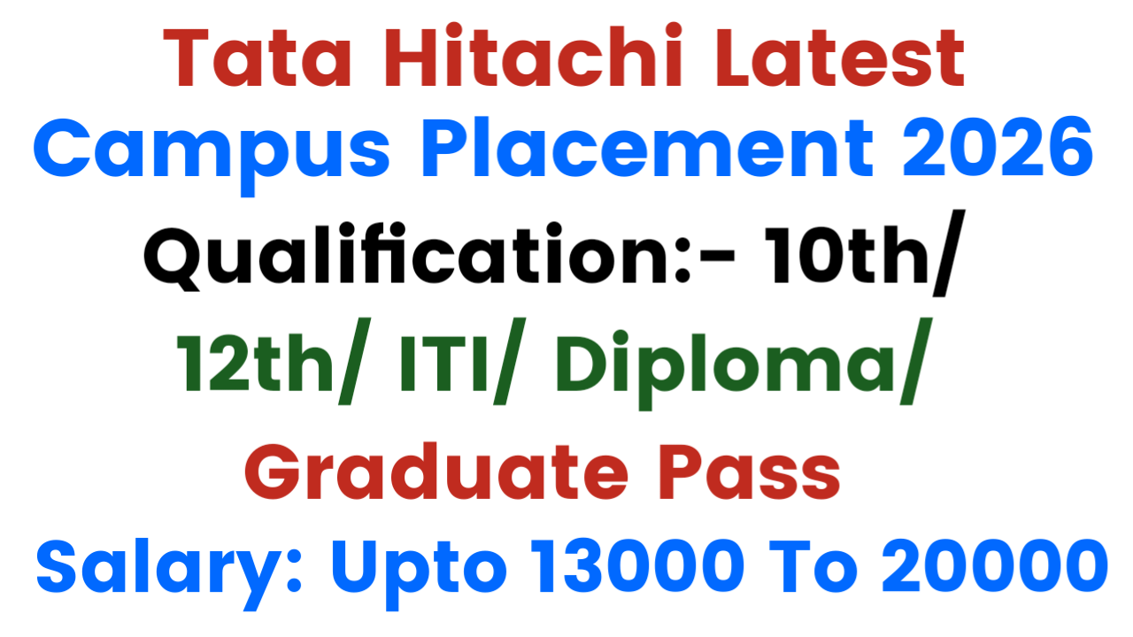 Tata Hitachi Recruitment 2026