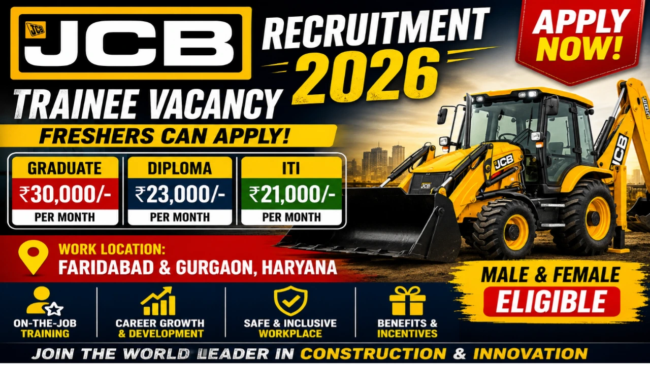 JCB India Faridabad Recruitment 2026