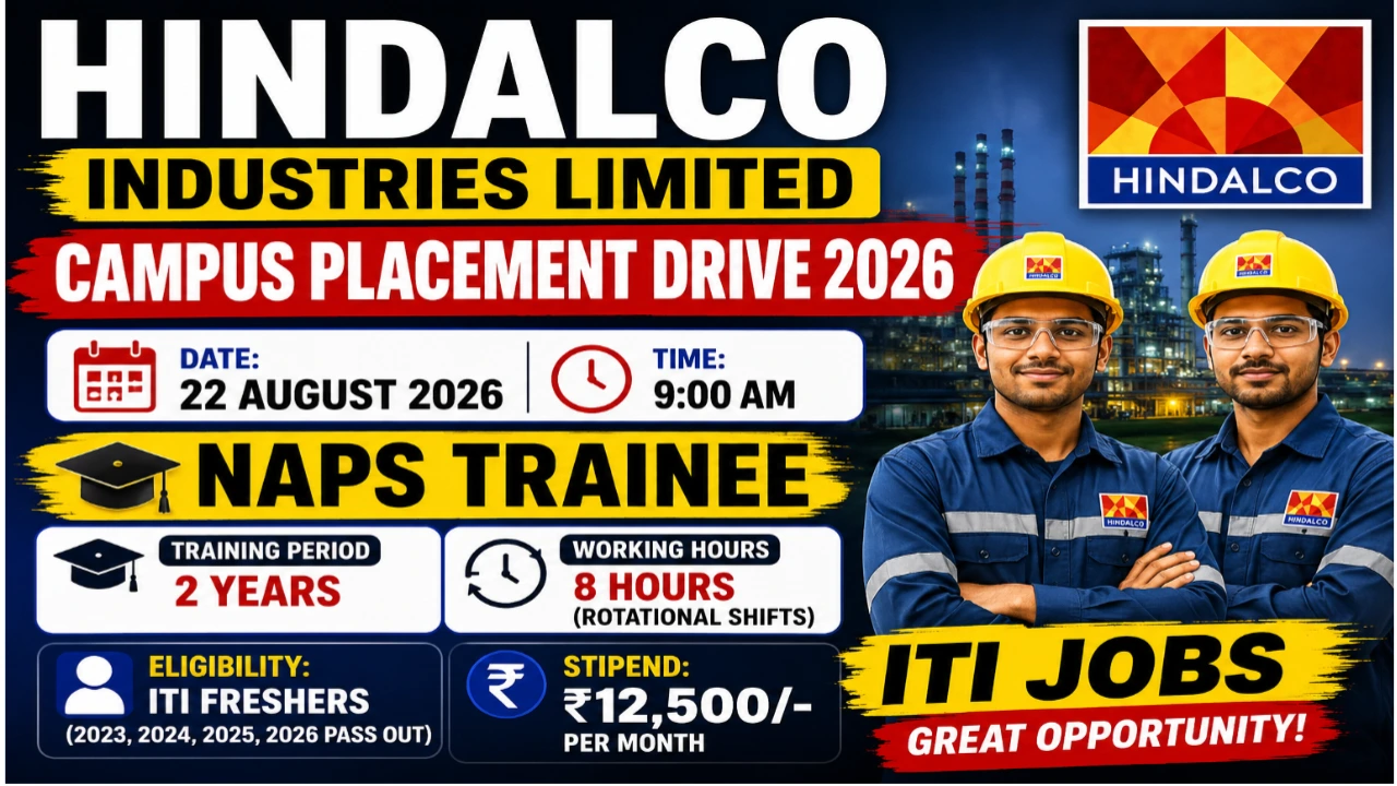 Hindalco Industries Limited ITI Apprenticeship 2026